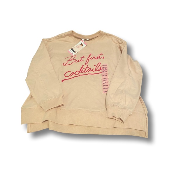 Wildfox Sweaters - NWT Wildfox “But First Cocktails”, Sweatshirt, Size S and M